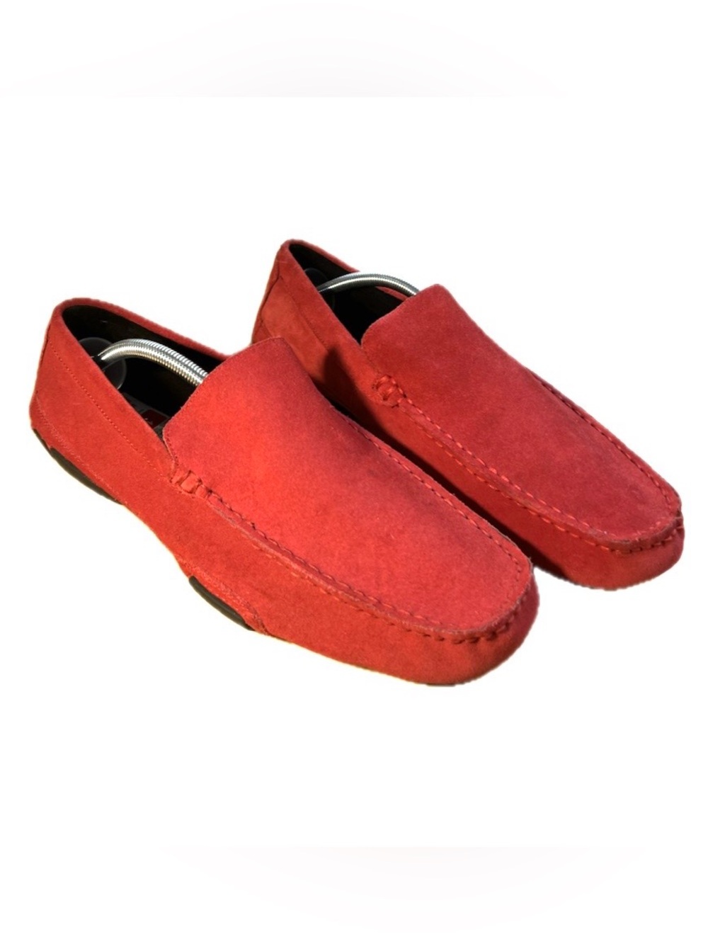 Kenneth Cole Reaction Men's Red Suede Slip-On Loafers Size10, Price$60 NWT